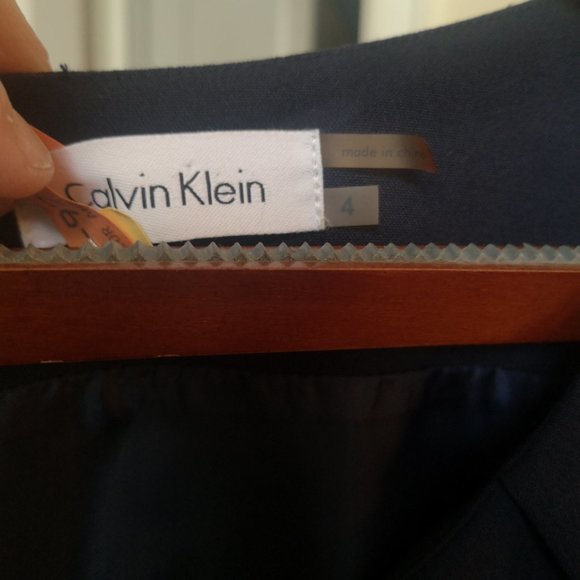 2/$40 Calvin Klein dark blue short sleeve dress - Picture 4 of 7